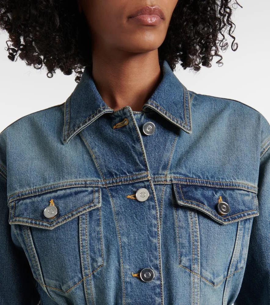 Alaia Peplum denim jacket