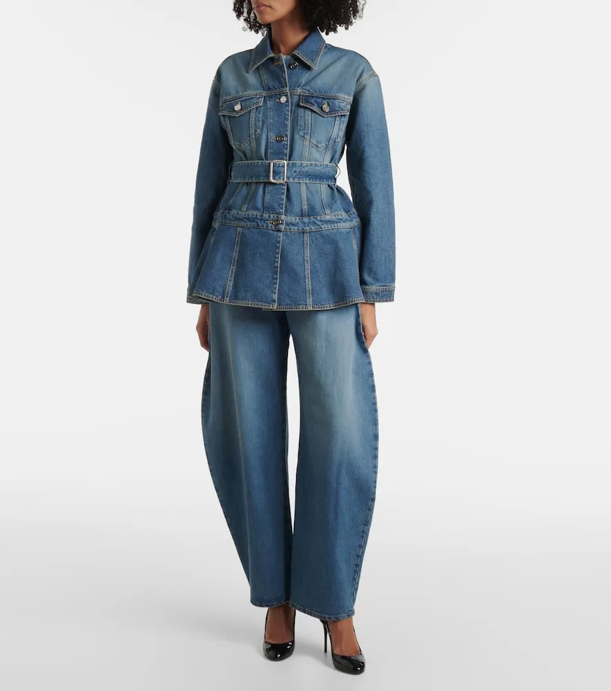 Alaia Peplum denim jacket