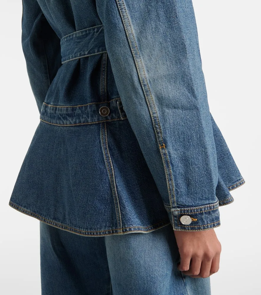 Alaia Peplum denim jacket