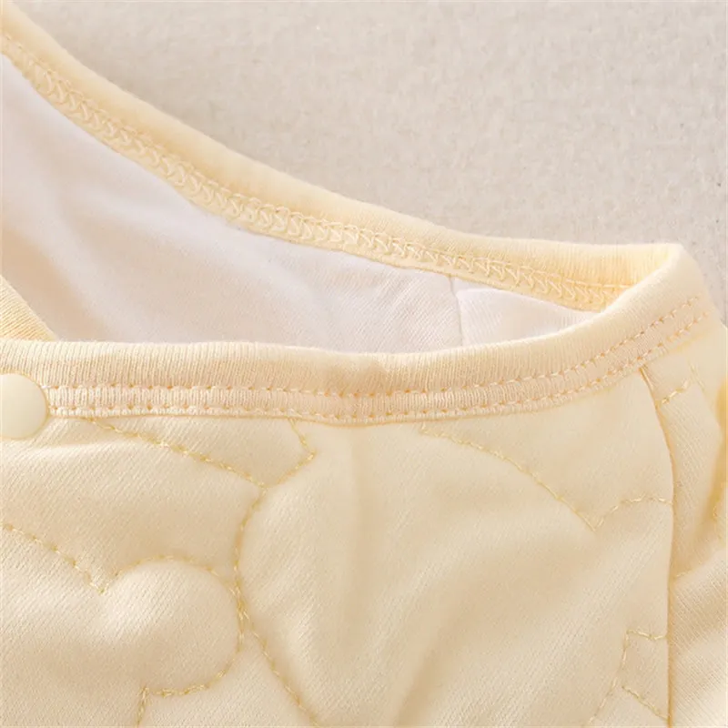 Baby Newborn Quilted Bear Kimono Romper