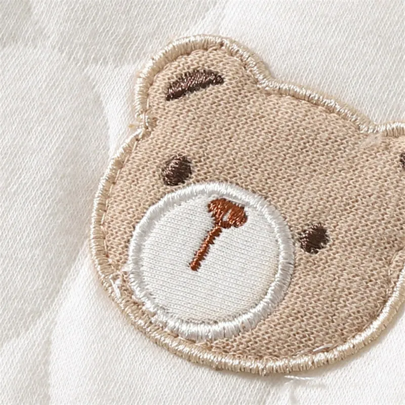 Baby Simple Quilted Bear Warm Romper