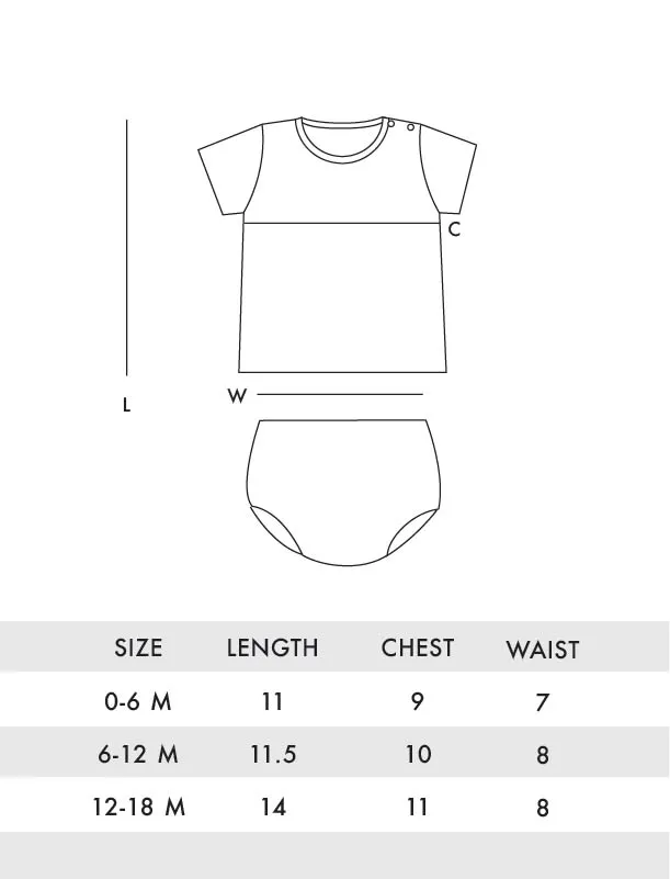 Bloom Short Sleeves Baby Sets
