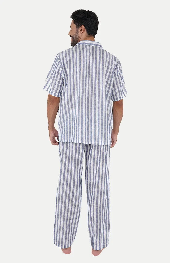 Blue Bliss | Striped loungewear set