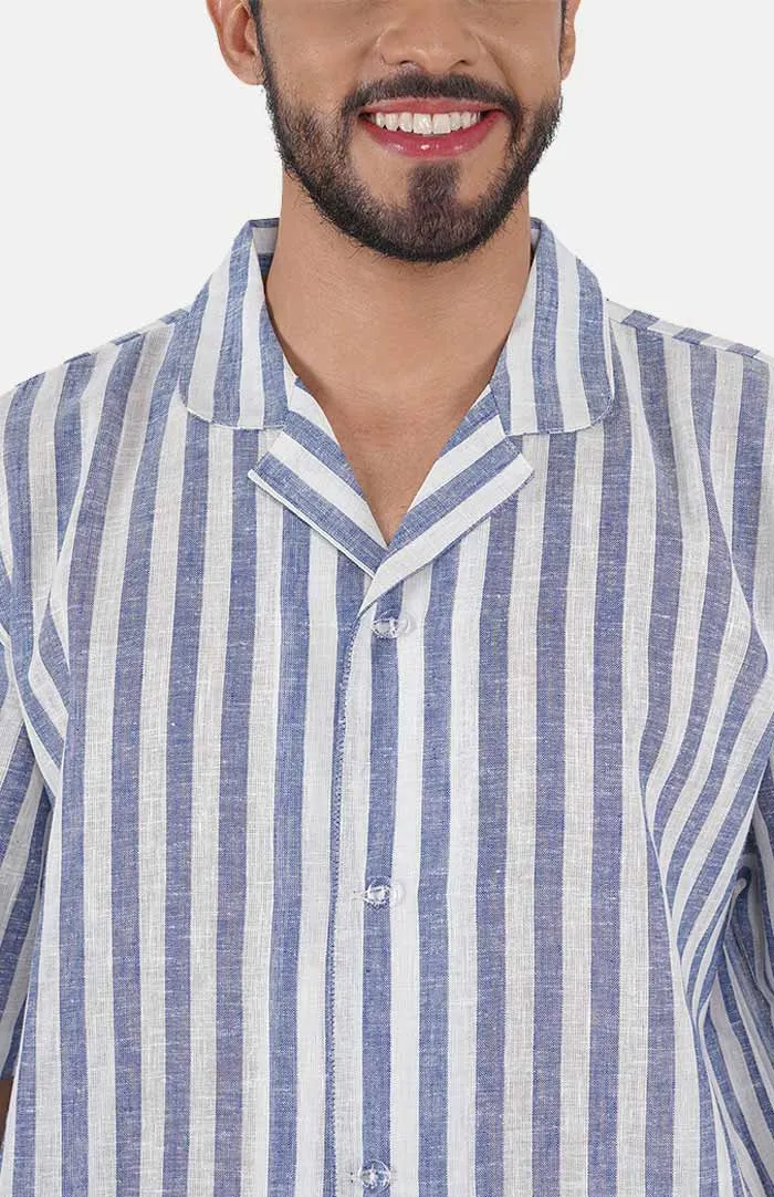 Blue Bliss | Striped loungewear set