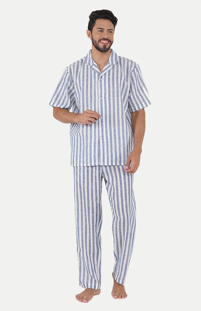Blue Bliss | Striped loungewear set