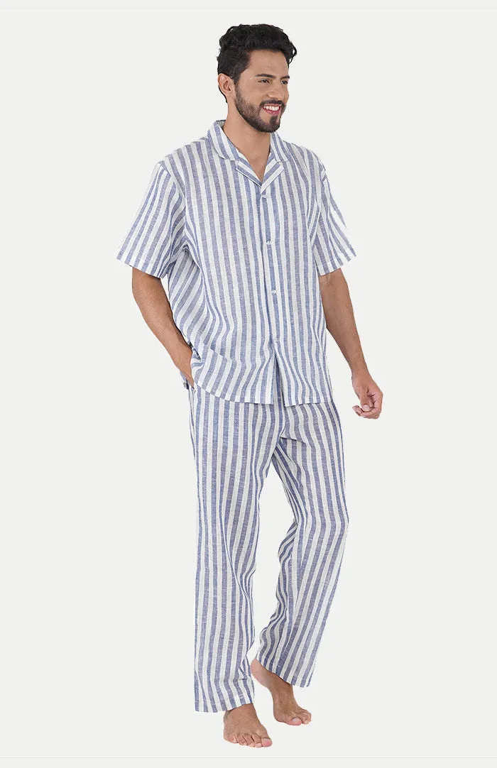 Blue Bliss | Striped loungewear set