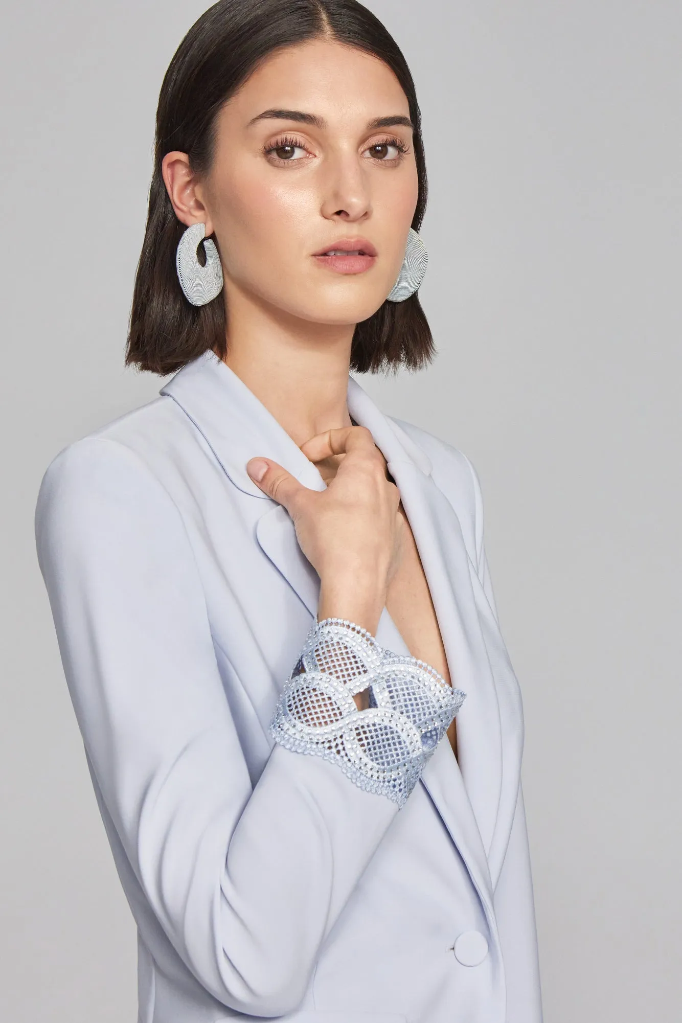 Bonded Silky Knit Blazer