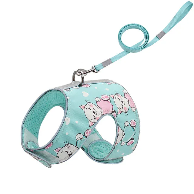 Comfortable Vest-Style Dog Harnesses and Leash