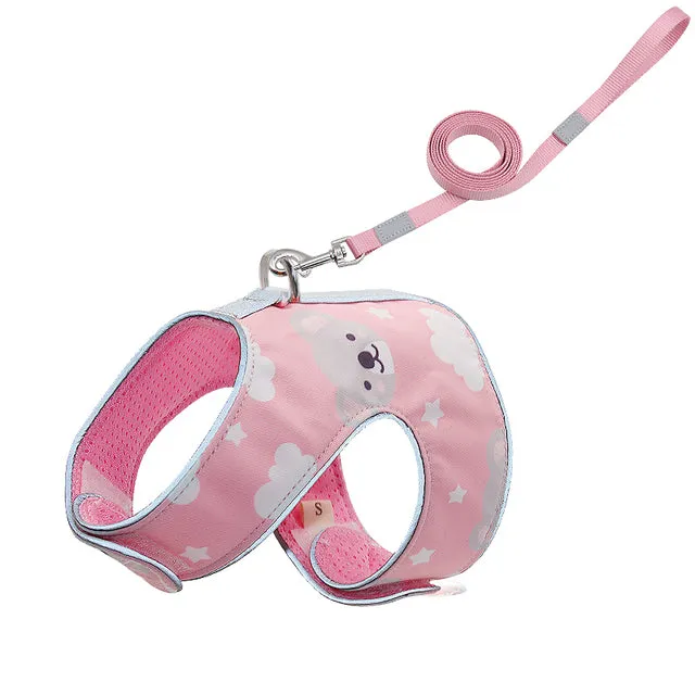 Comfortable Vest-Style Dog Harnesses and Leash