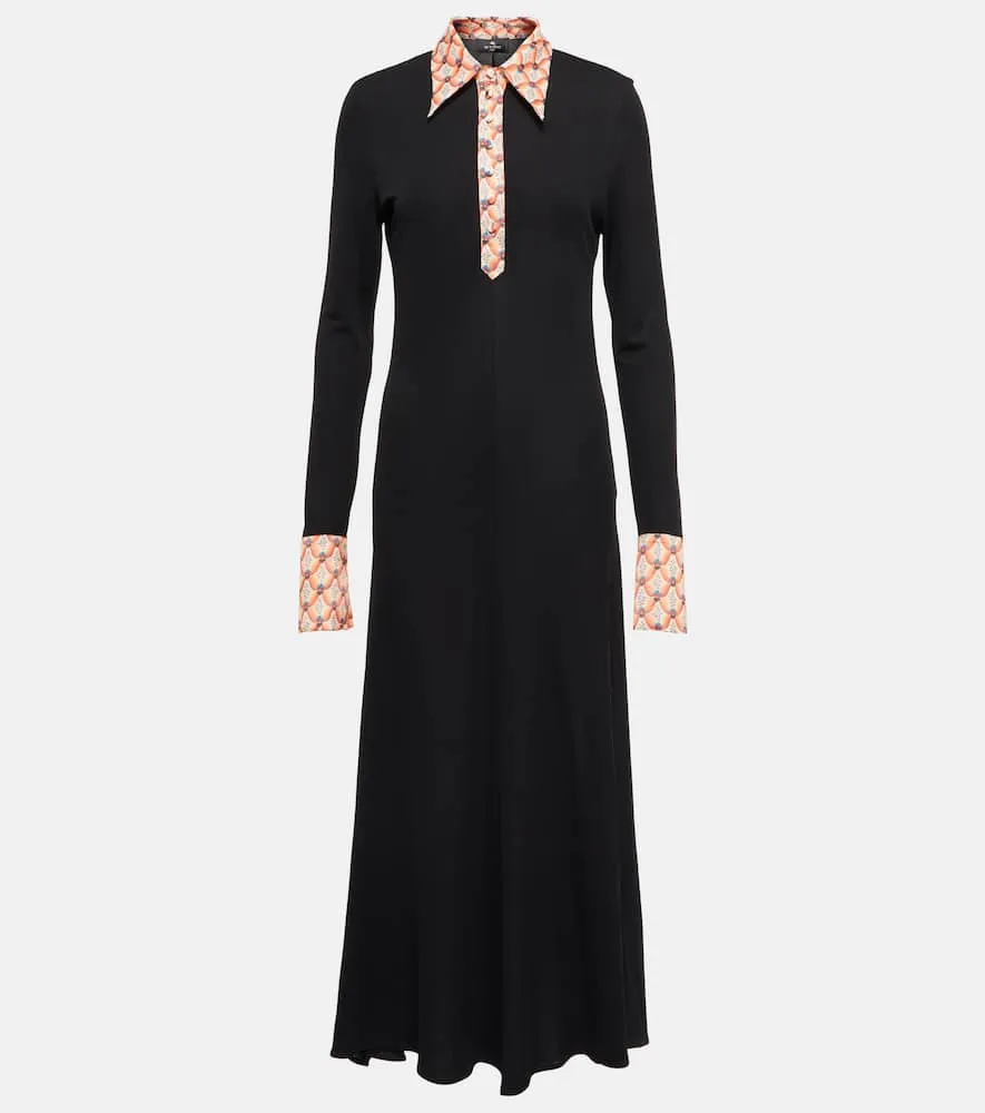Etro crêpe maxi dress