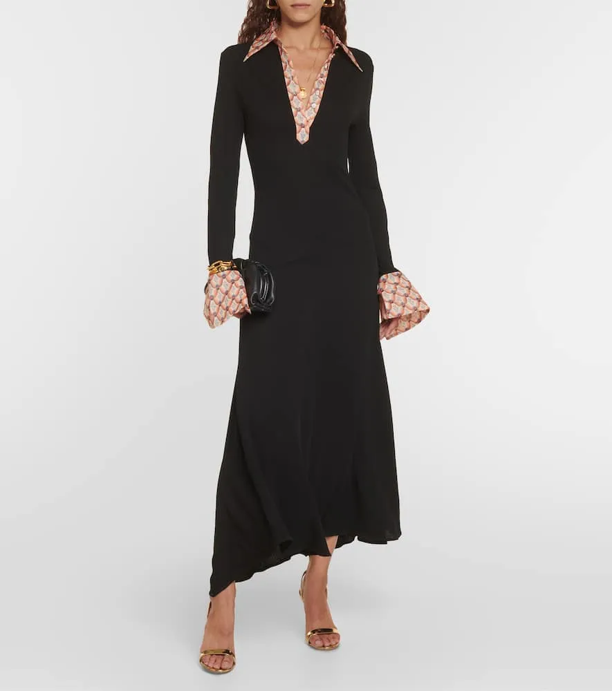 Etro crêpe maxi dress