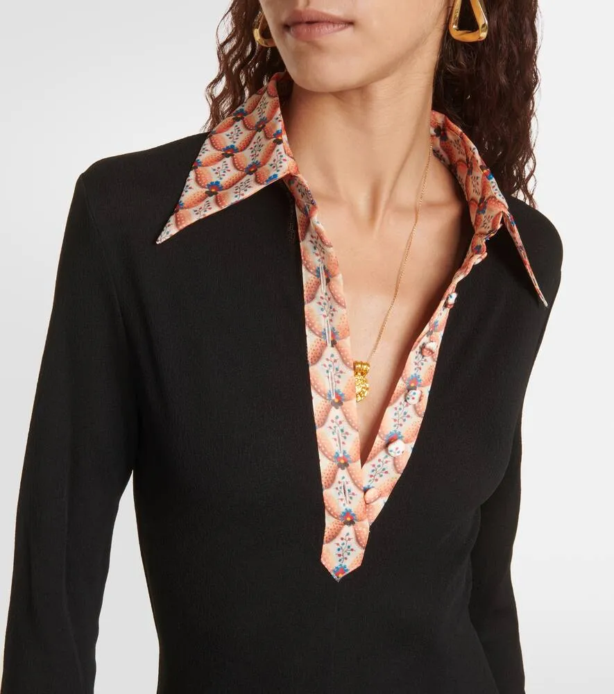 Etro crêpe maxi dress