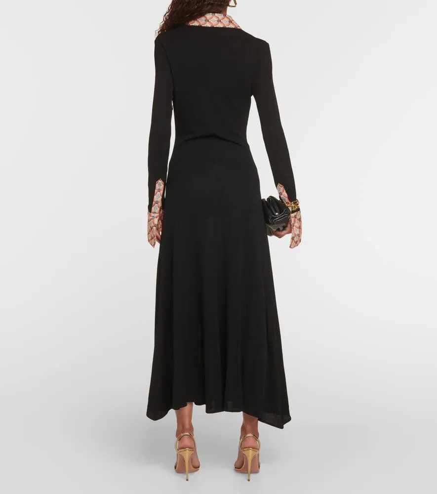 Etro crêpe maxi dress