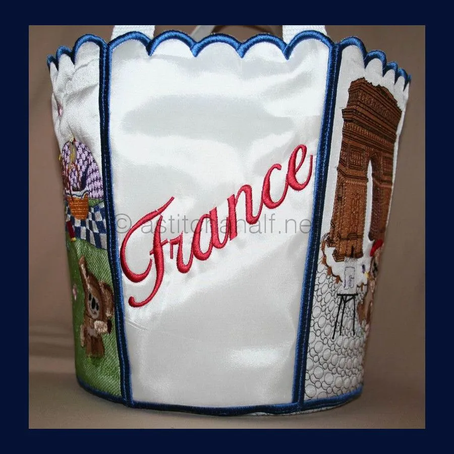 Fuzzy France Bucket Bin