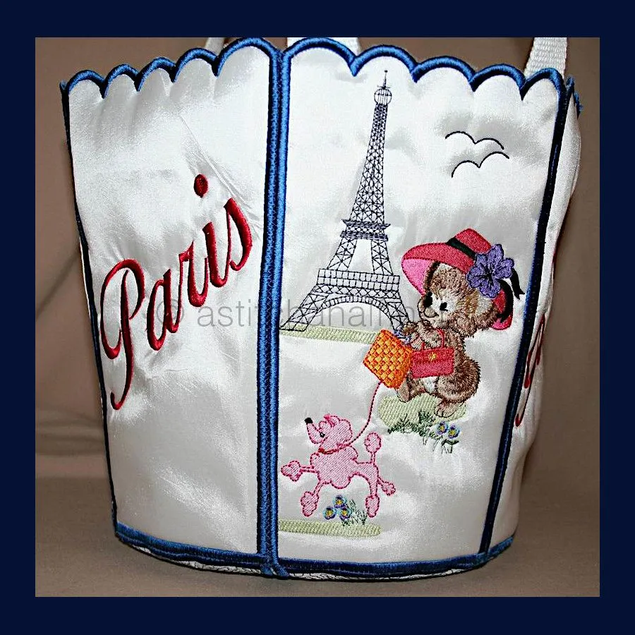 Fuzzy France Bucket Bin