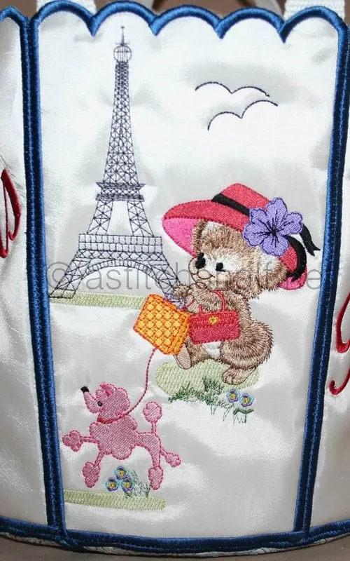 Fuzzy France Bucket Bin