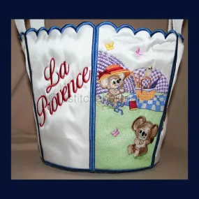 Fuzzy France Bucket Bin
