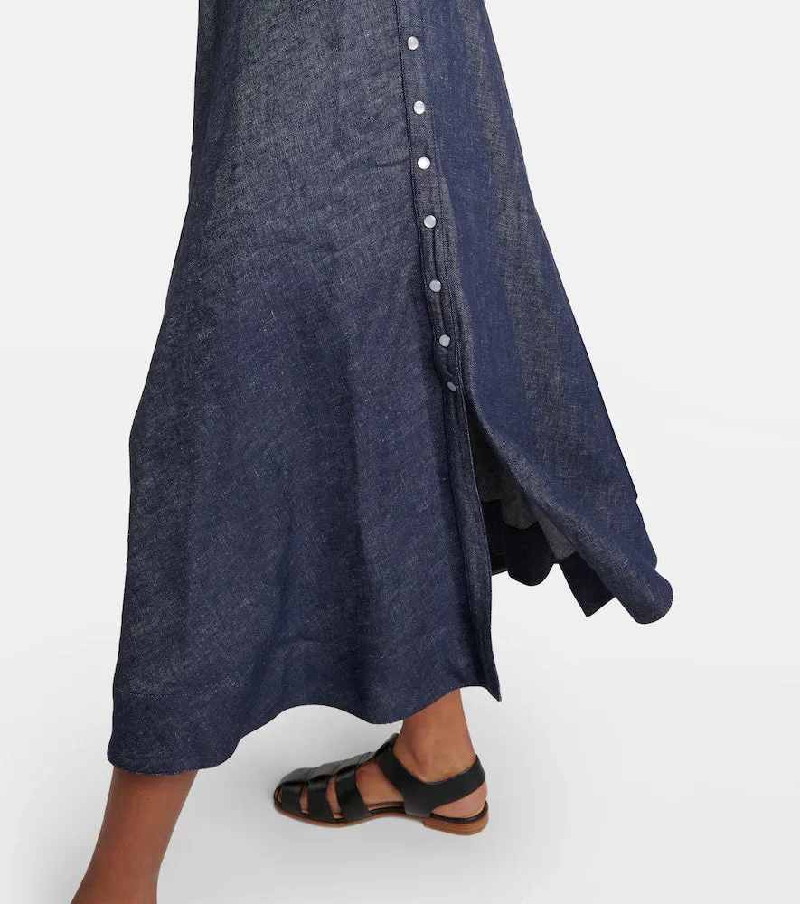 Gabriela Hearst Marley denim midi dress