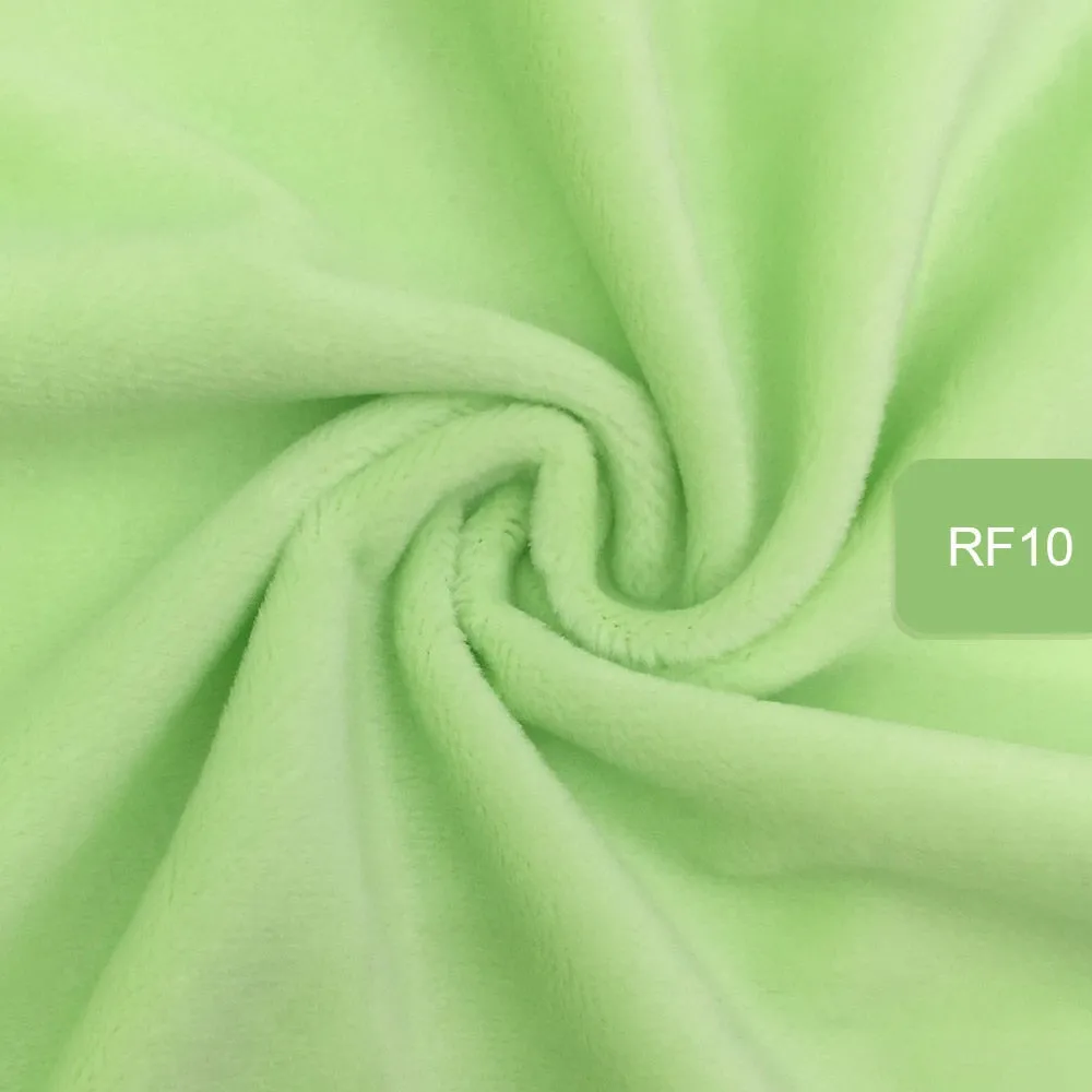 HULIANFU   Zyfmptex 1pcs Minky Fabrics For Sewing Diy Handmade Home Textile Cloth For Toys Plush Fabric Patchwork Solid Color Style 45*50cm