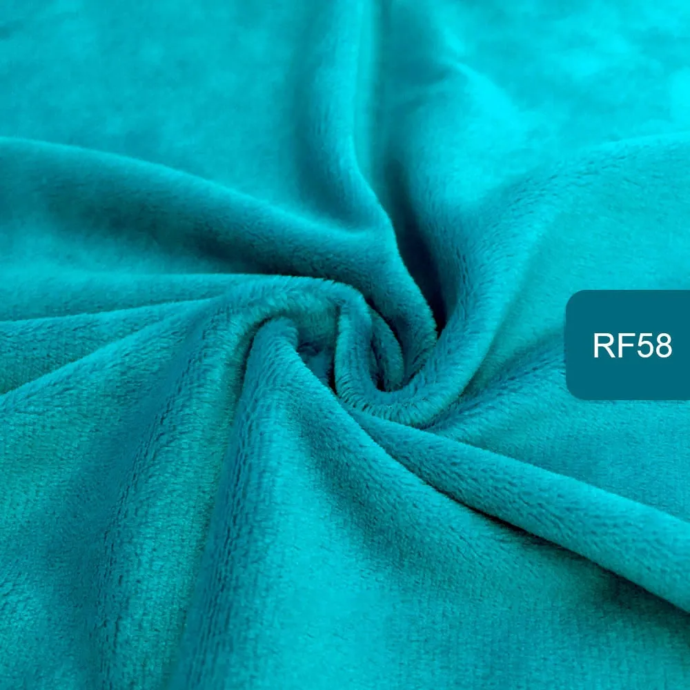 HULIANFU   Zyfmptex 1pcs Minky Fabrics For Sewing Diy Handmade Home Textile Cloth For Toys Plush Fabric Patchwork Solid Color Style 45*50cm