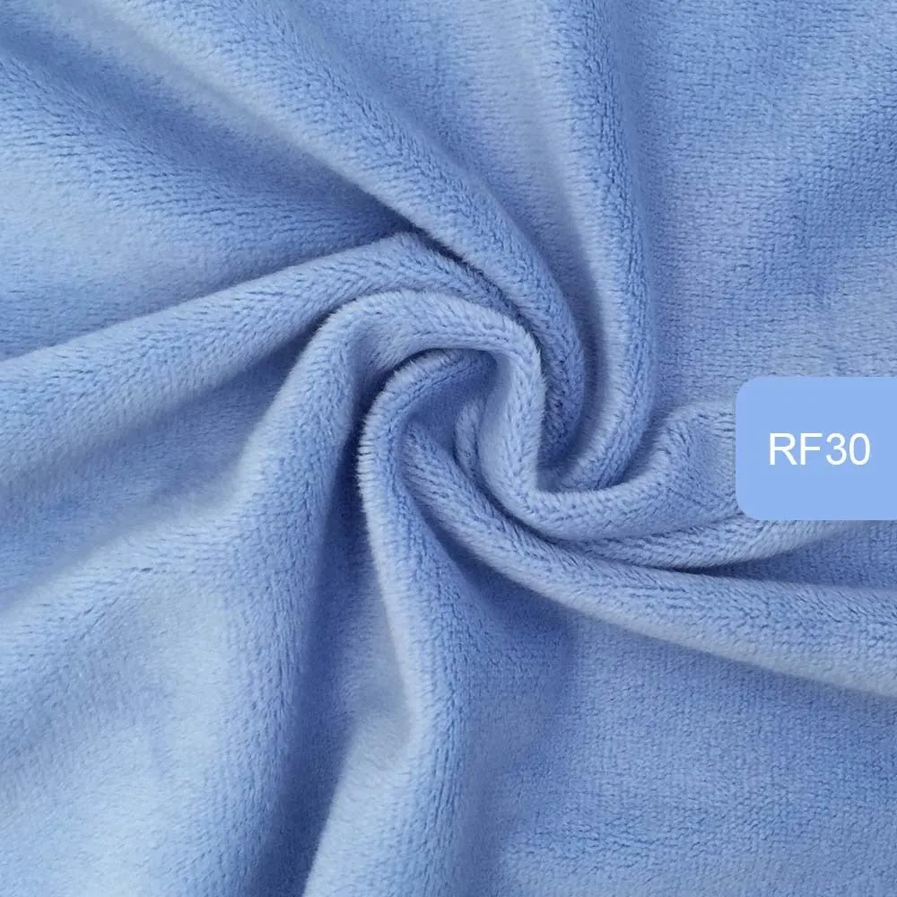 HULIANFU   Zyfmptex 1pcs Minky Fabrics For Sewing Diy Handmade Home Textile Cloth For Toys Plush Fabric Patchwork Solid Color Style 45*50cm