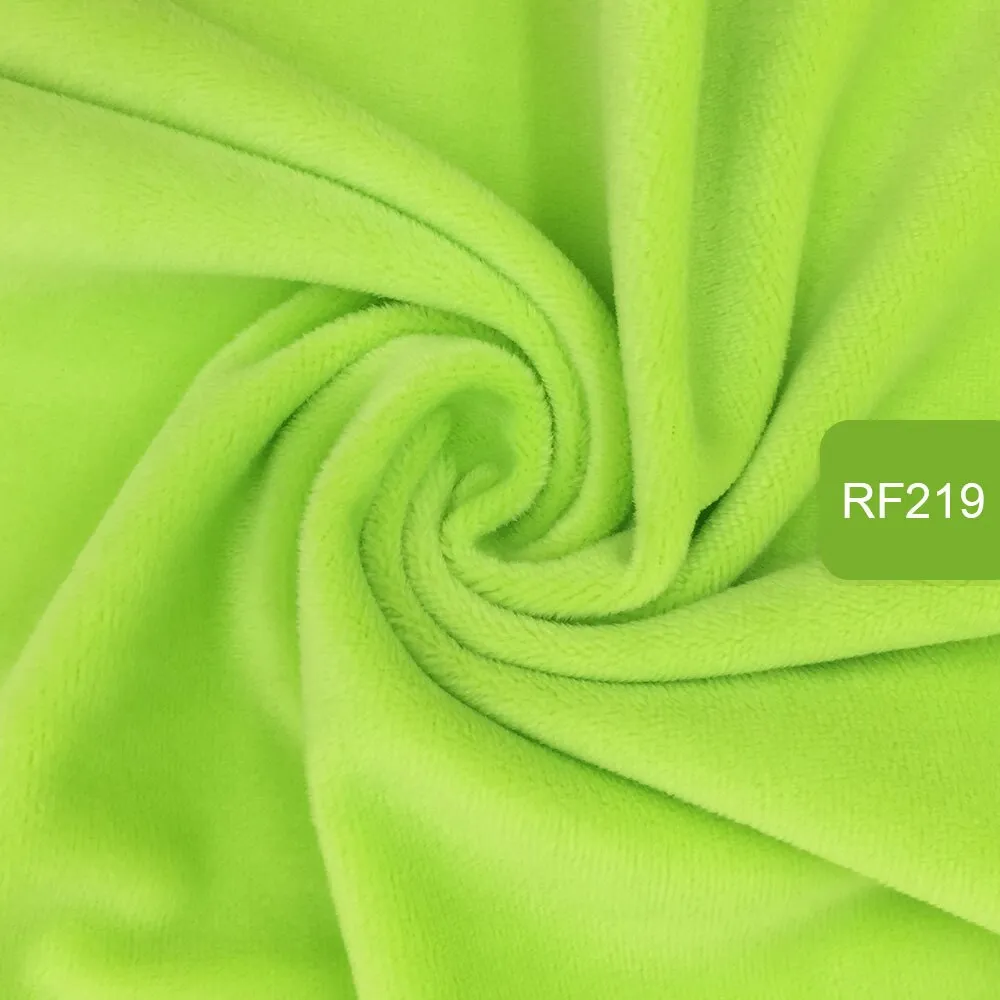 HULIANFU   Zyfmptex 1pcs Minky Fabrics For Sewing Diy Handmade Home Textile Cloth For Toys Plush Fabric Patchwork Solid Color Style 45*50cm