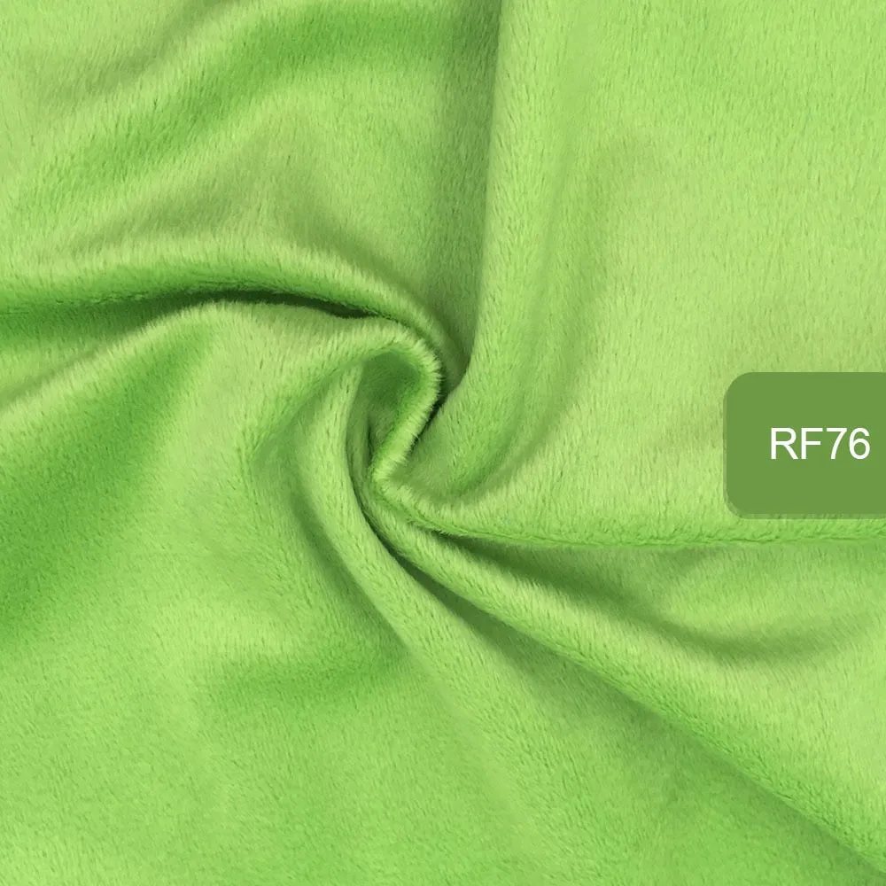 HULIANFU   Zyfmptex 1pcs Minky Fabrics For Sewing Diy Handmade Home Textile Cloth For Toys Plush Fabric Patchwork Solid Color Style 45*50cm