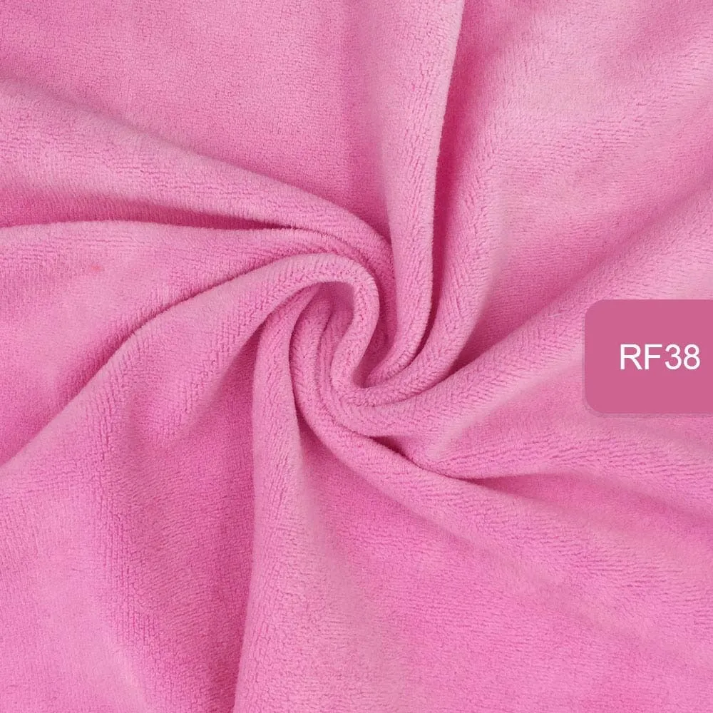 HULIANFU   Zyfmptex 1pcs Minky Fabrics For Sewing Diy Handmade Home Textile Cloth For Toys Plush Fabric Patchwork Solid Color Style 45*50cm