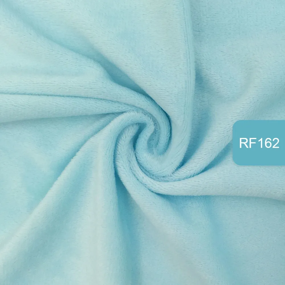 HULIANFU   Zyfmptex 1pcs Minky Fabrics For Sewing Diy Handmade Home Textile Cloth For Toys Plush Fabric Patchwork Solid Color Style 45*50cm