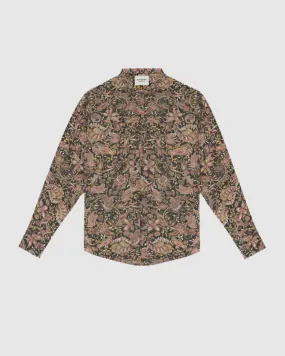 Isabel Marant Catchell Shirt in Black and Ochre