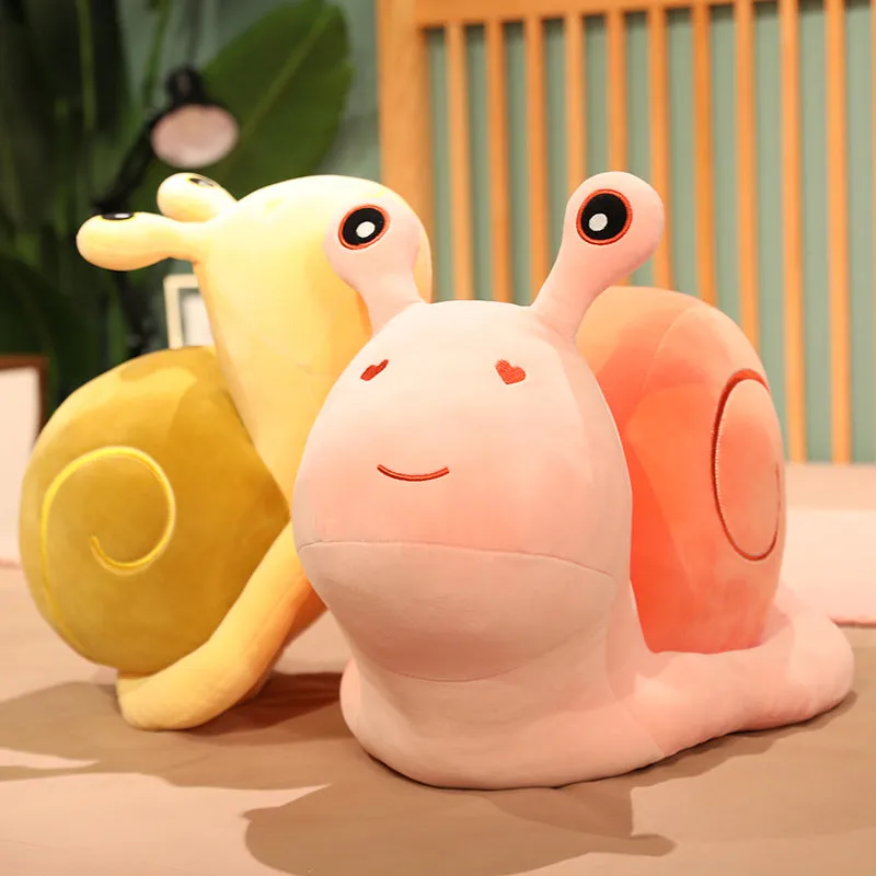 Kawaii Snuggly Snail Plushies Trio