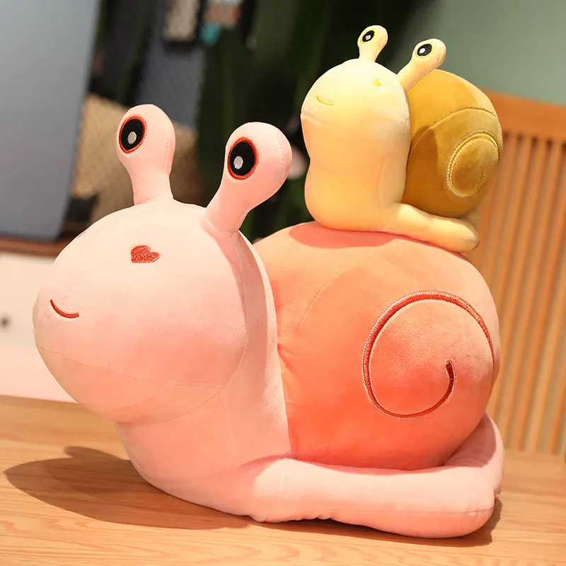Kawaii Snuggly Snail Plushies Trio