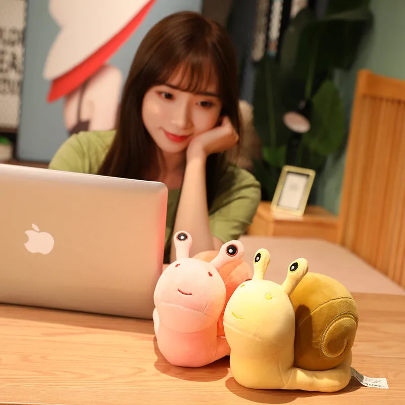 Kawaii Snuggly Snail Plushies Trio