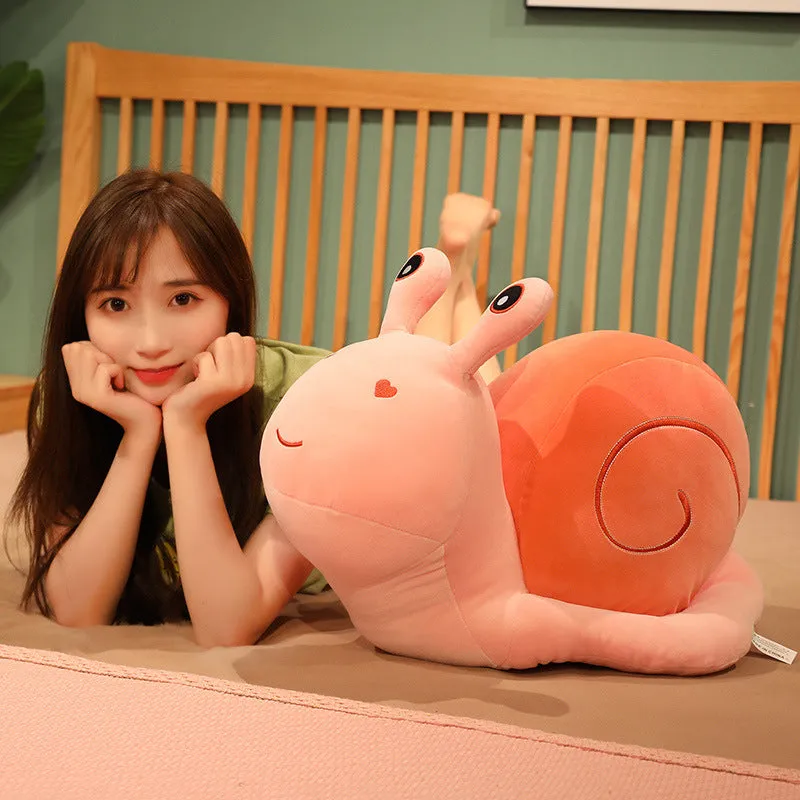 Kawaii Snuggly Snail Plushies Trio