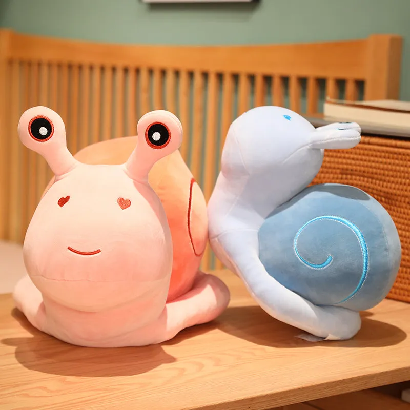 Kawaii Snuggly Snail Plushies Trio