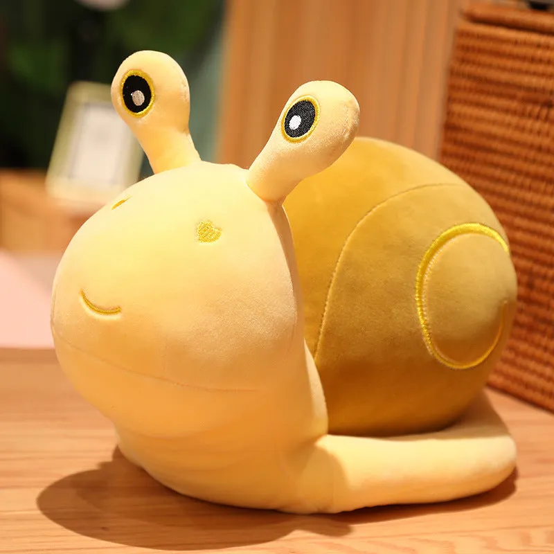 Kawaii Snuggly Snail Plushies Trio