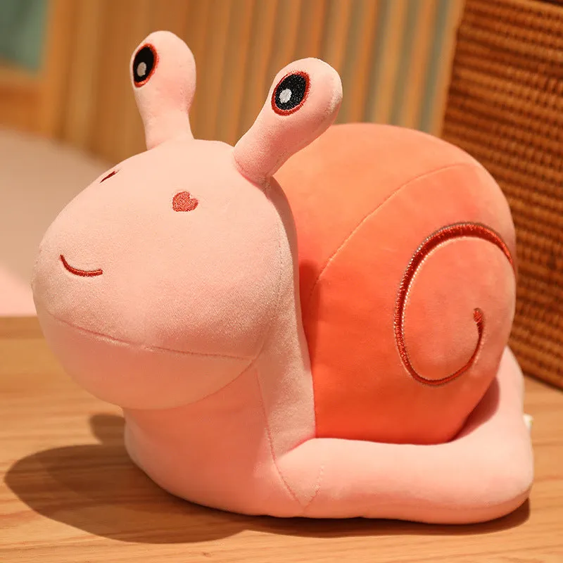 Kawaii Snuggly Snail Plushies Trio