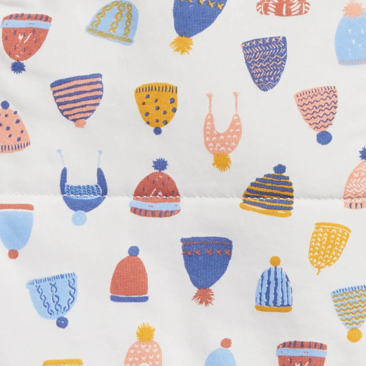 Love to Dream Swaddle Up Transition Bag Warm 2.5 Tog Happy Hats Print White - Designer Collection