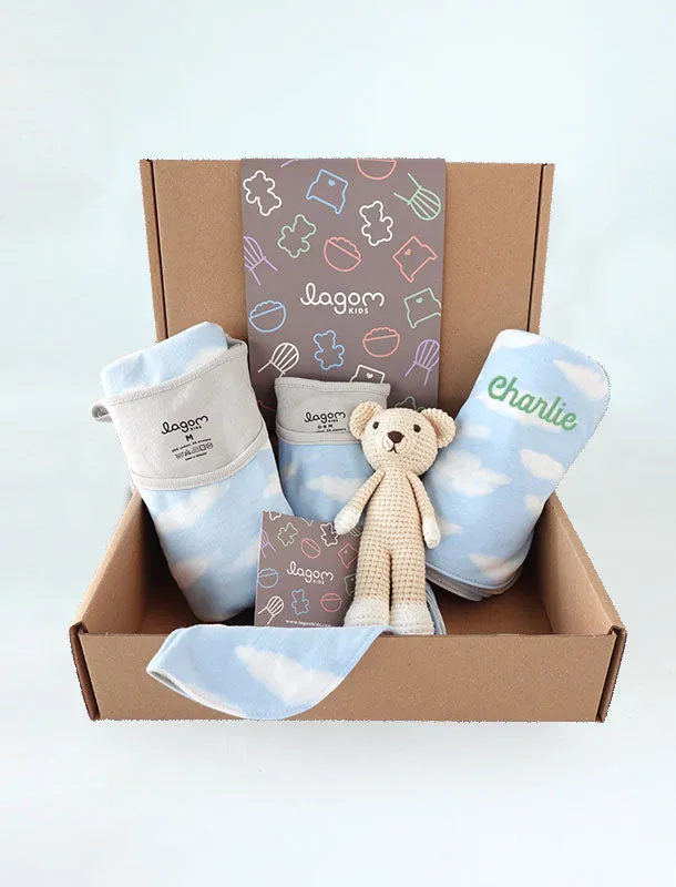 Mama Me Blue Sky Twinning Baby Gift Set