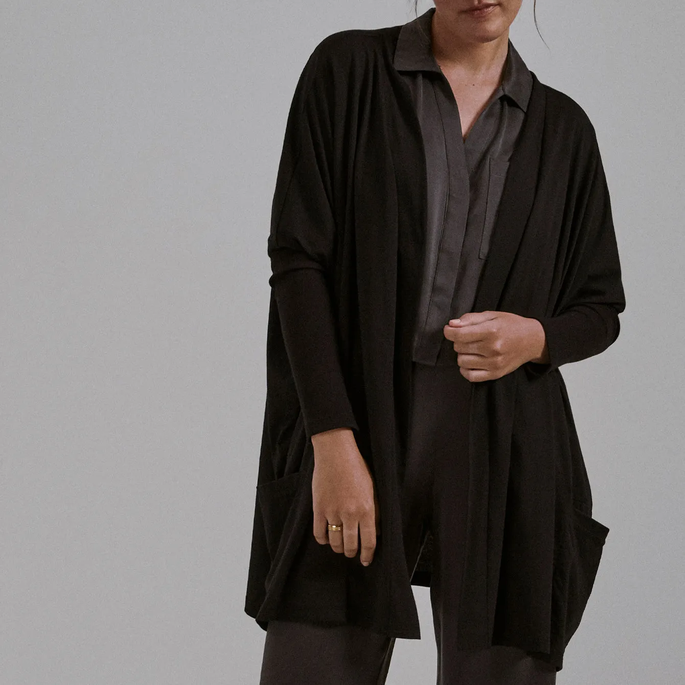 Organic Pima Short Cardigan