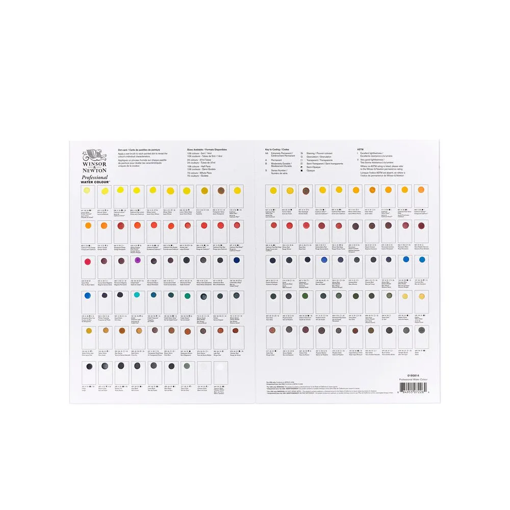 Professional Watercolour Full Ring Dot Card