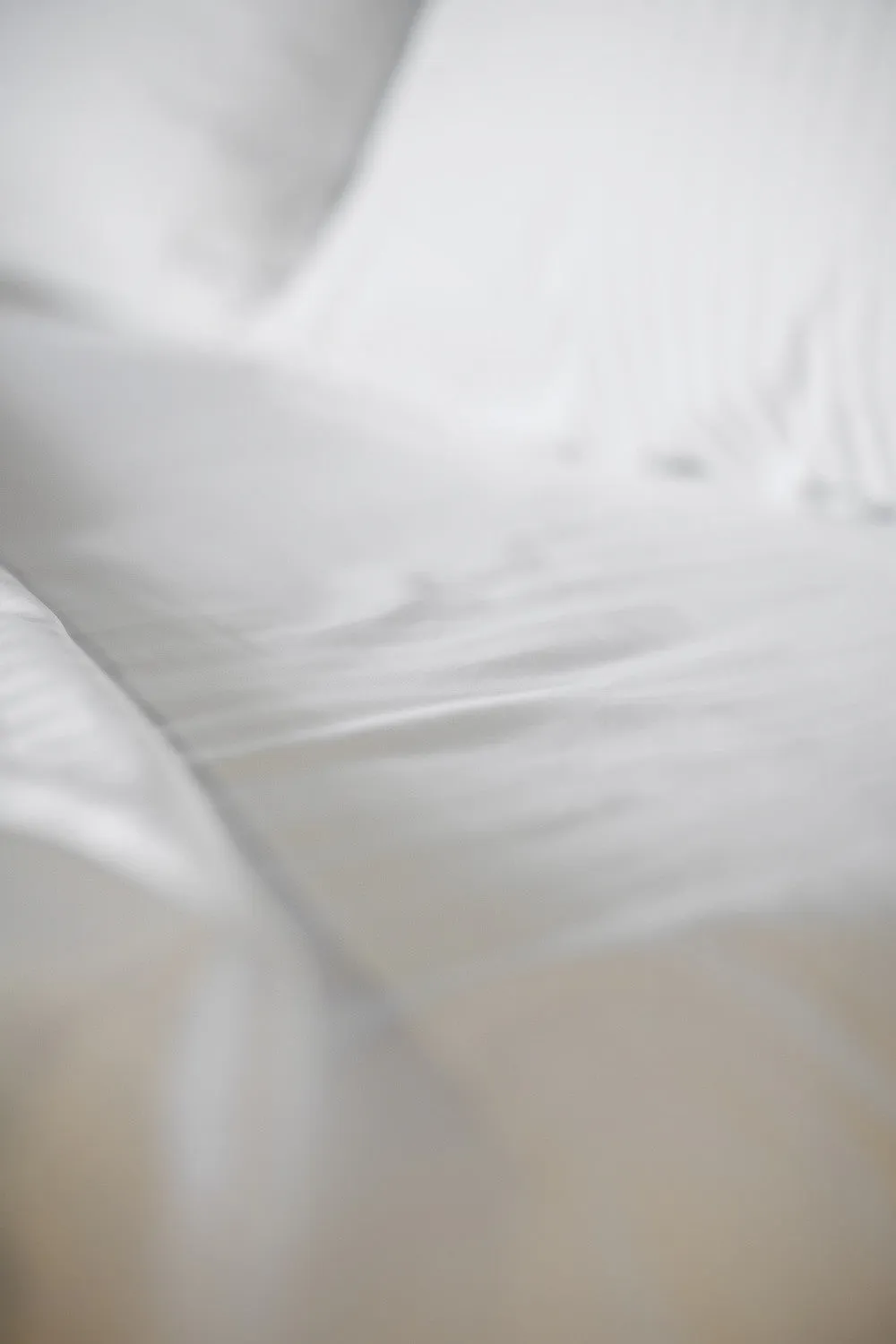 "Straw" Organic Cotton Sateen Fitted Sheet