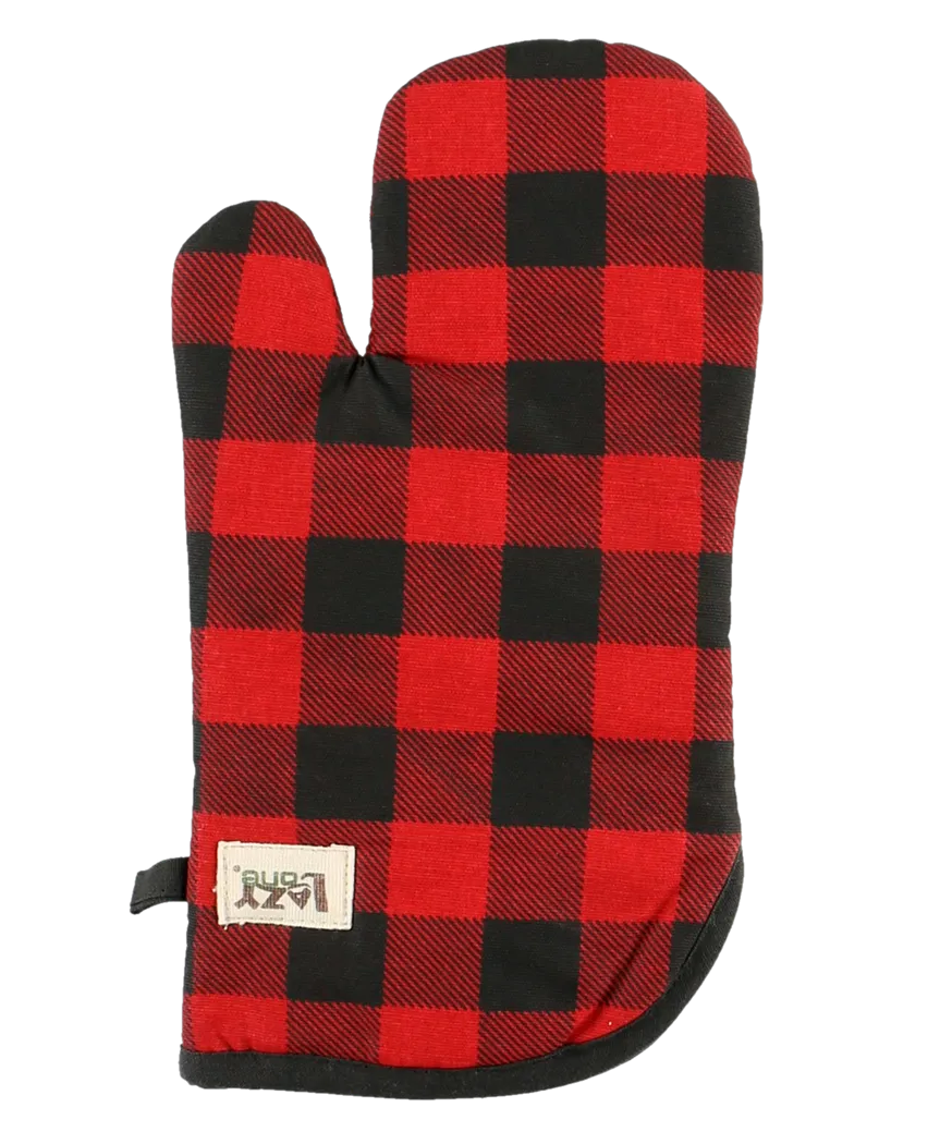 Red Plaid Oven Mitt by Lazy One