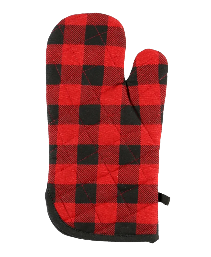 Red Plaid Oven Mitt by Lazy One