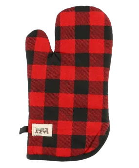 Red Plaid Oven Mitt by Lazy One