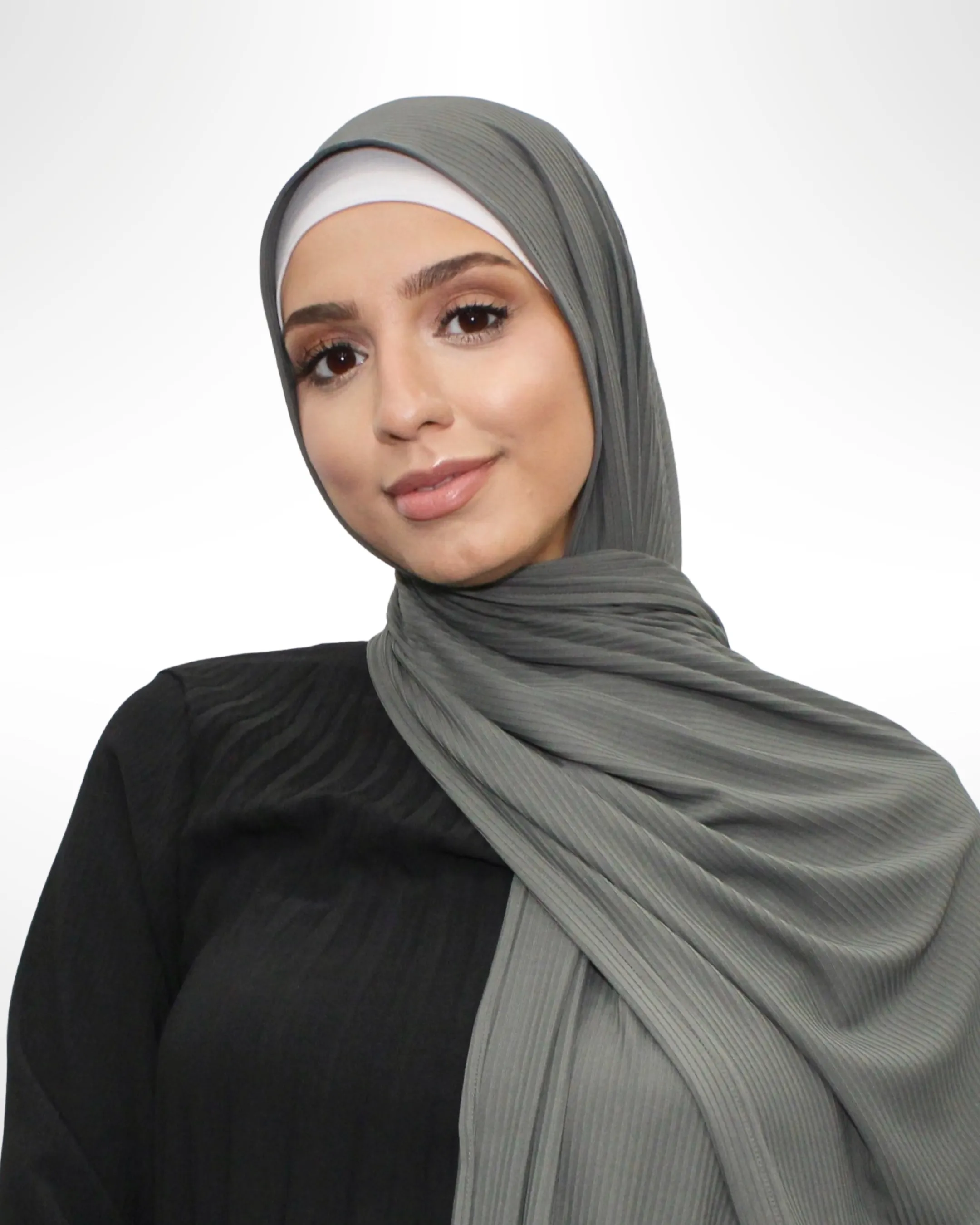 Ribbed Jersey Hijab – Rangoon Green