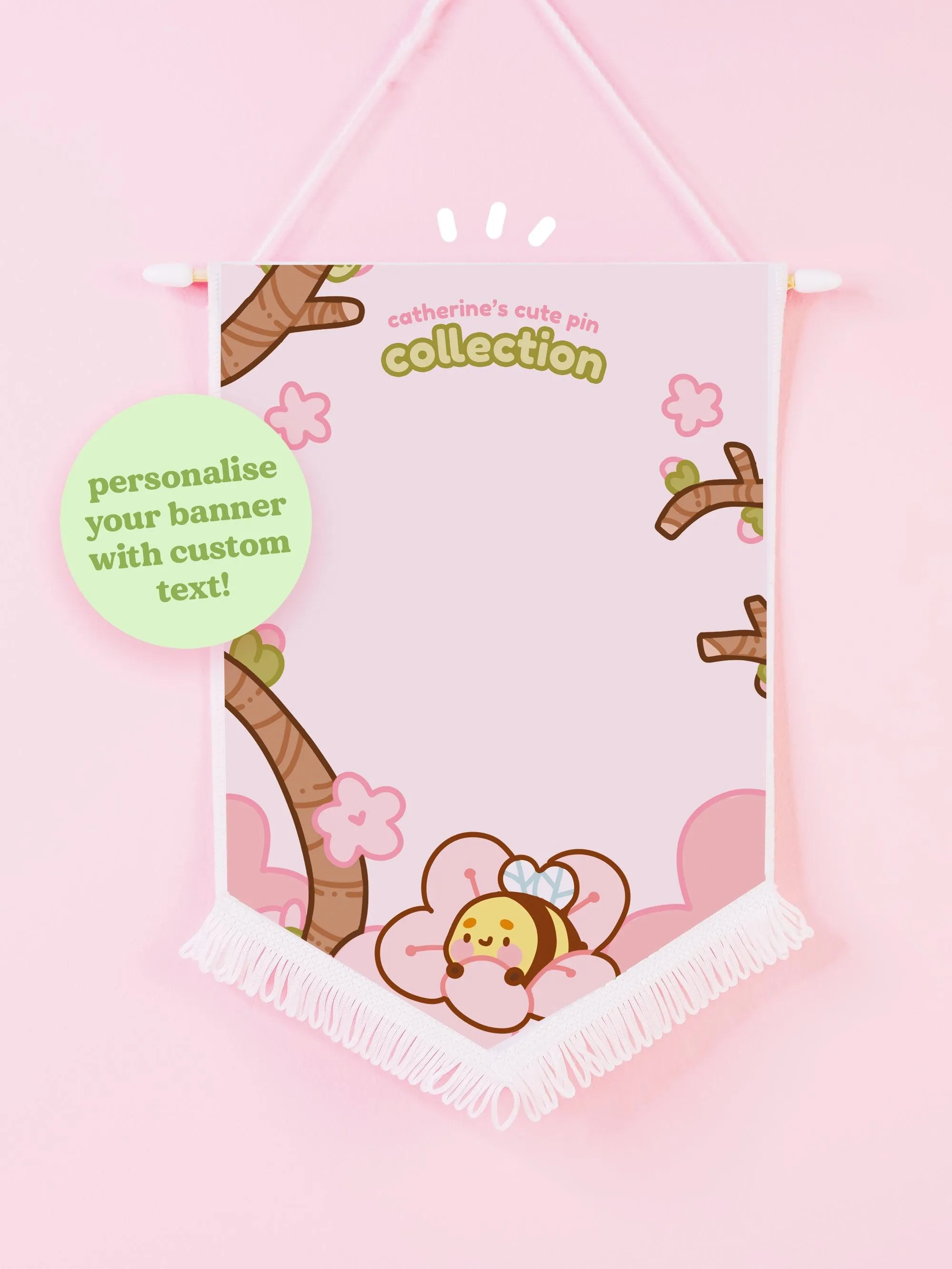 Sakura Snuggly Bumblebutt Pin Banner