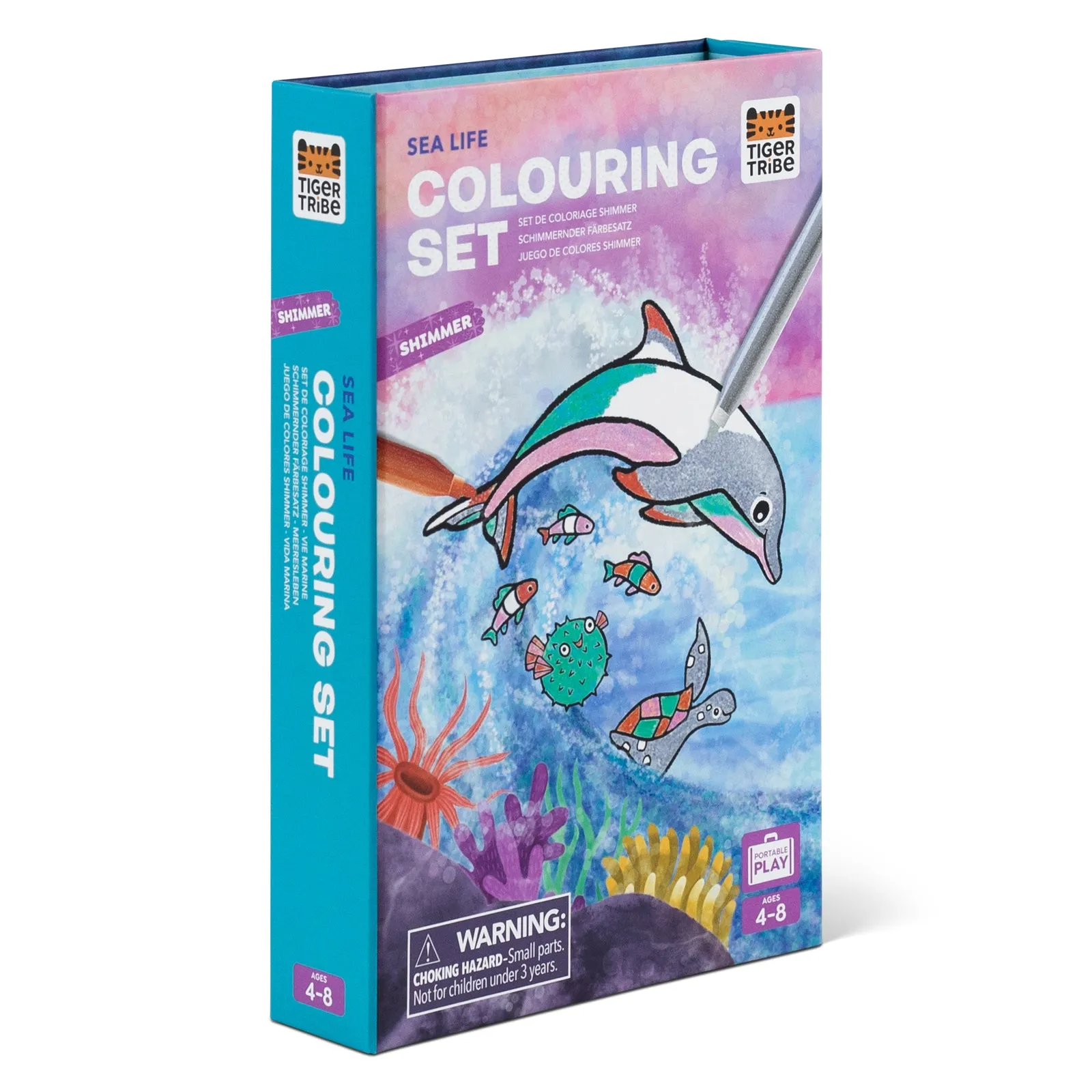Shimmering Colouring Set - Sea Life