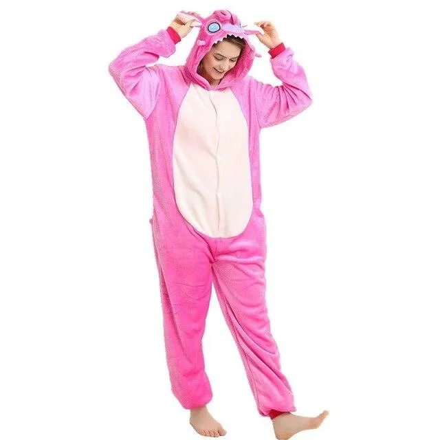 Women Unicorn Pajamas Sets Flannel Homewear Animal Pajamas Kigurumi Winter Starry sky unicornio Nightie pijama mujer Sleepwear