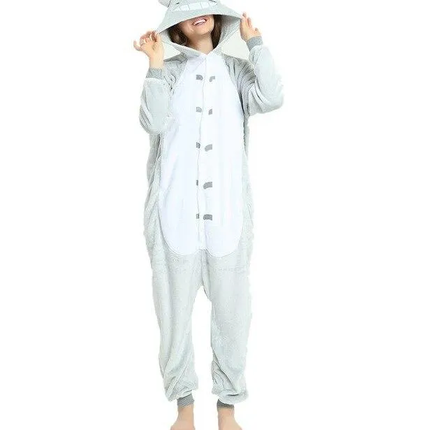 Women Unicorn Pajamas Sets Flannel Homewear Animal Pajamas Kigurumi Winter Starry sky unicornio Nightie pijama mujer Sleepwear